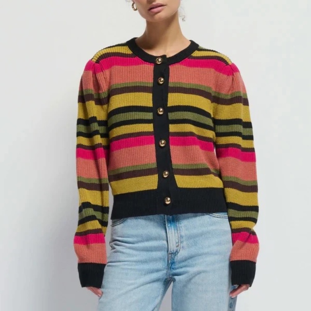 Nation LTD Carmela Stripe Cotton cardigan-s
